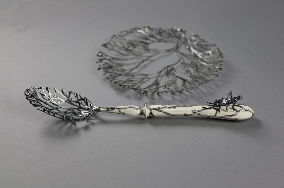 Ornate Sculptural Tableware Made Of Gold And Silver Filigree By Wiebke Meurer (7)