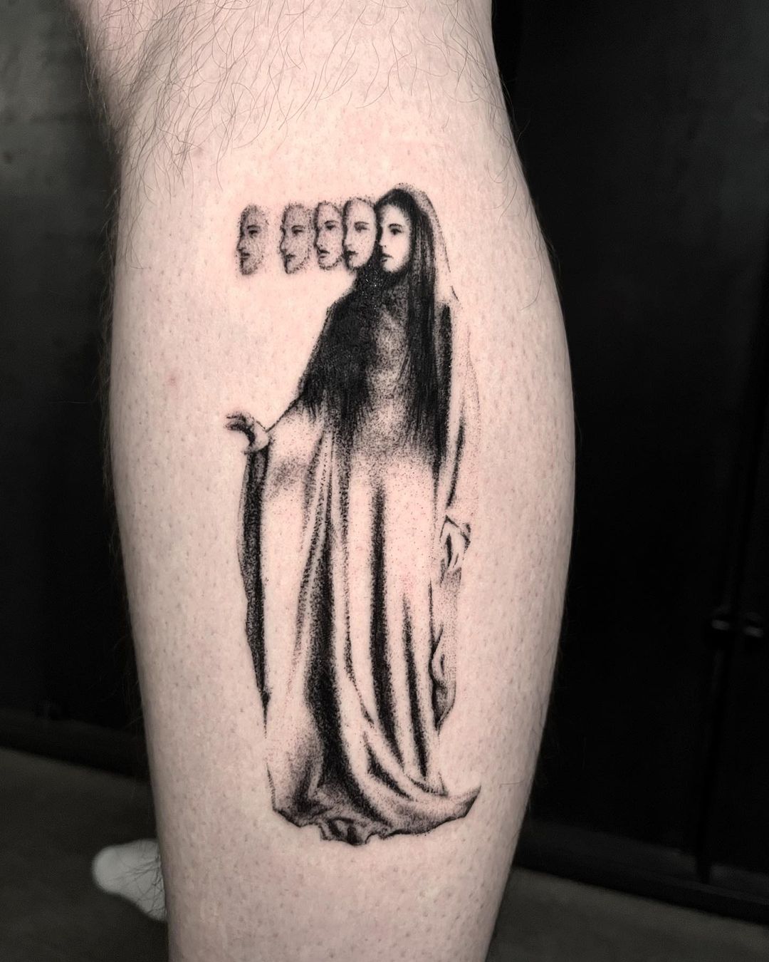 Surrealistic Monochrome Tattoos By Lena Lu (2)