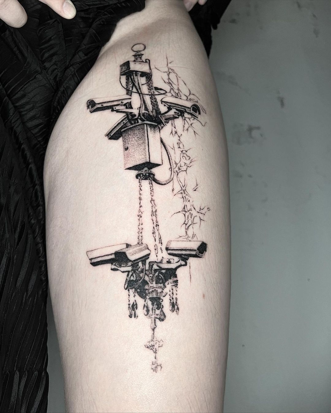 Surrealistic Monochrome Tattoos By Lena Lu (3)