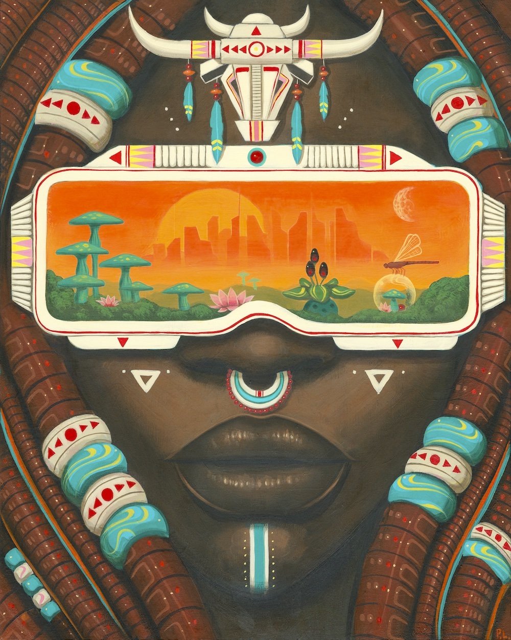 Afrofuturism Folkloric Portraits By Paul Lewin (11)