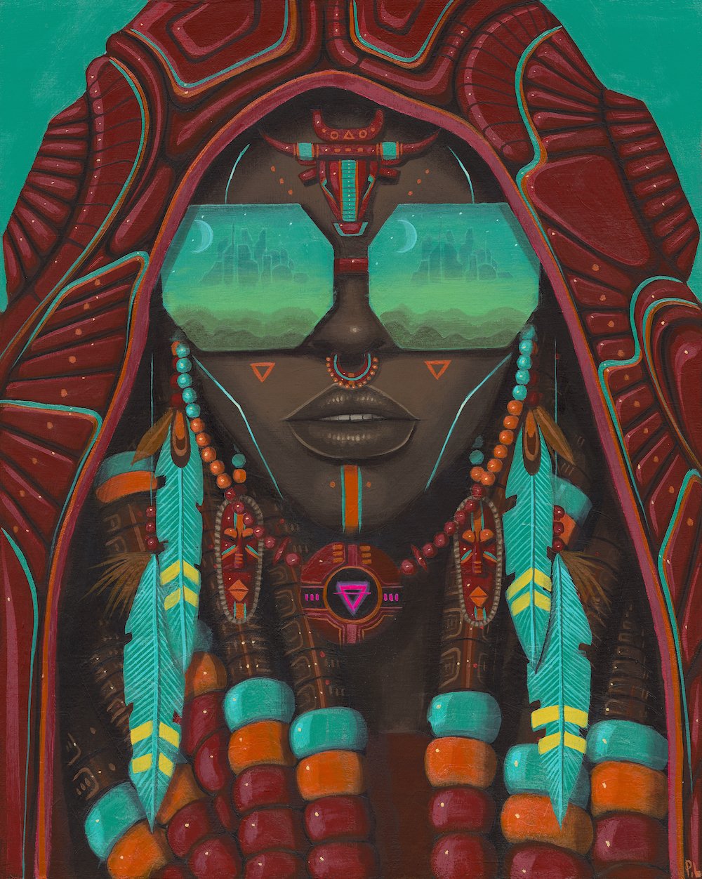 Afrofuturism Folkloric Portraits By Paul Lewin (2)