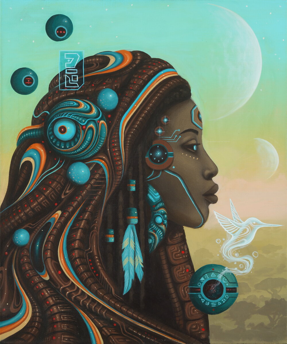 Afrofuturism Folkloric Portraits By Paul Lewin (3)