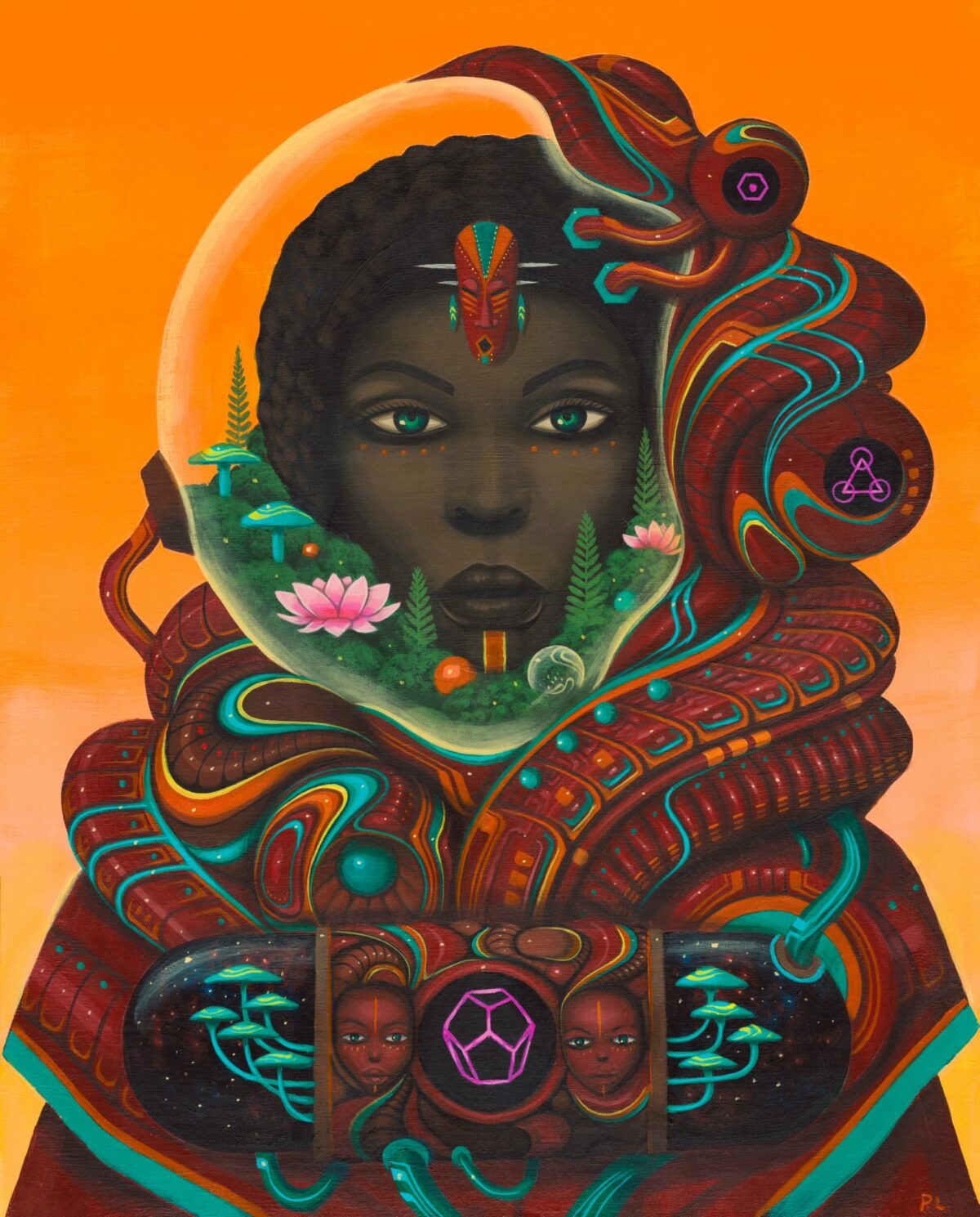 Afrofuturism Folkloric Portraits By Paul Lewin (6)