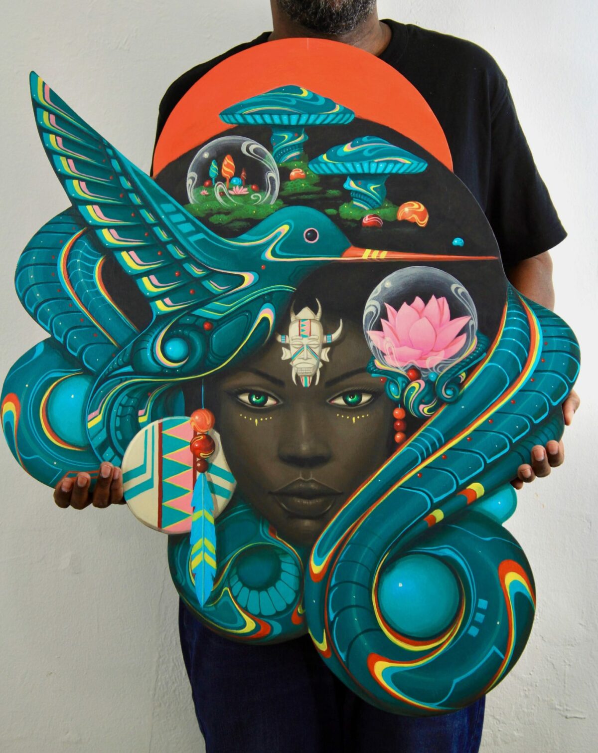 Afrofuturism Folkloric Portraits By Paul Lewin (8)