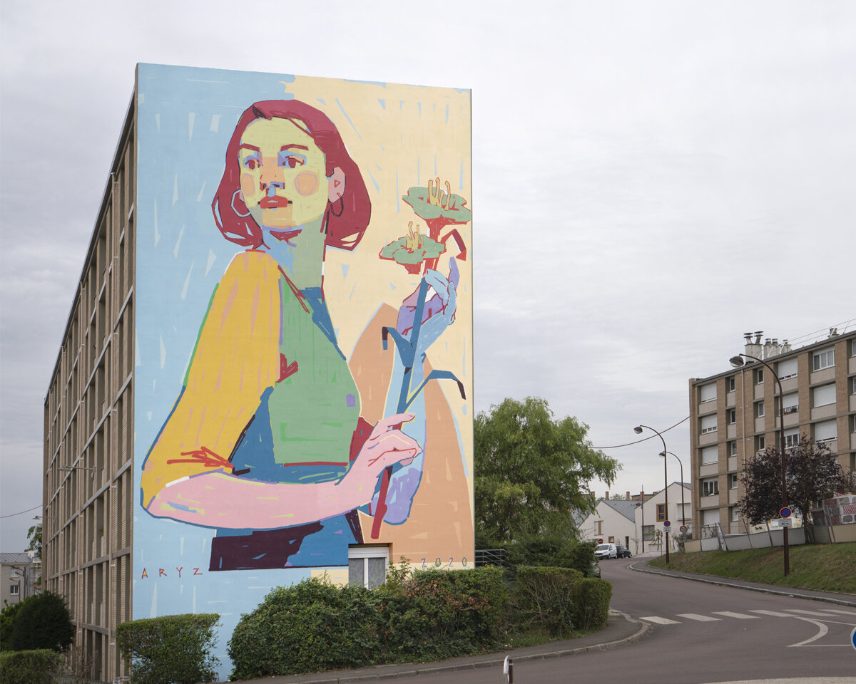 Amazing Cartoon And Illustration Like Murals And Paintings By Aryz (1)