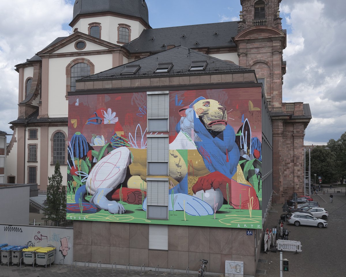 Amazing Cartoon And Illustration Like Murals And Paintings By Aryz (3)