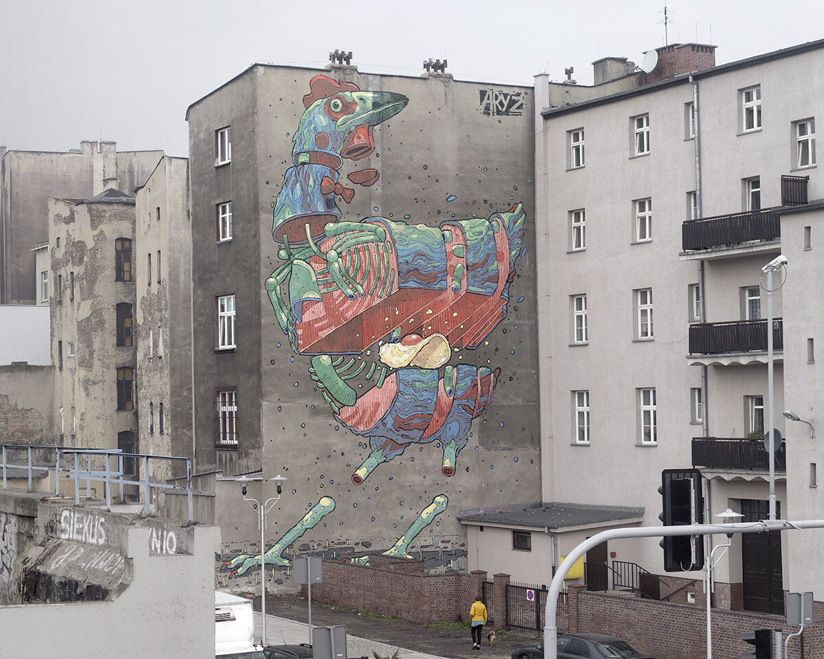 Amazing Cartoon And Illustration Like Murals And Paintings By Aryz (6)