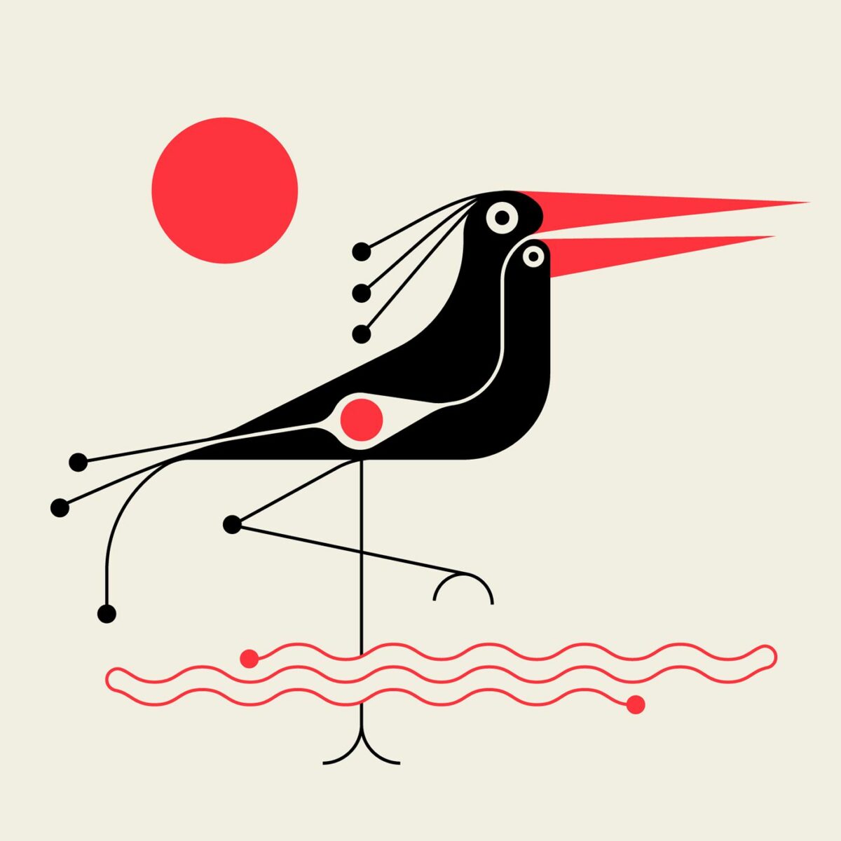 Surf & Turf A Modernist And Minimalist Illustration Series By Adam Goldberg (1)