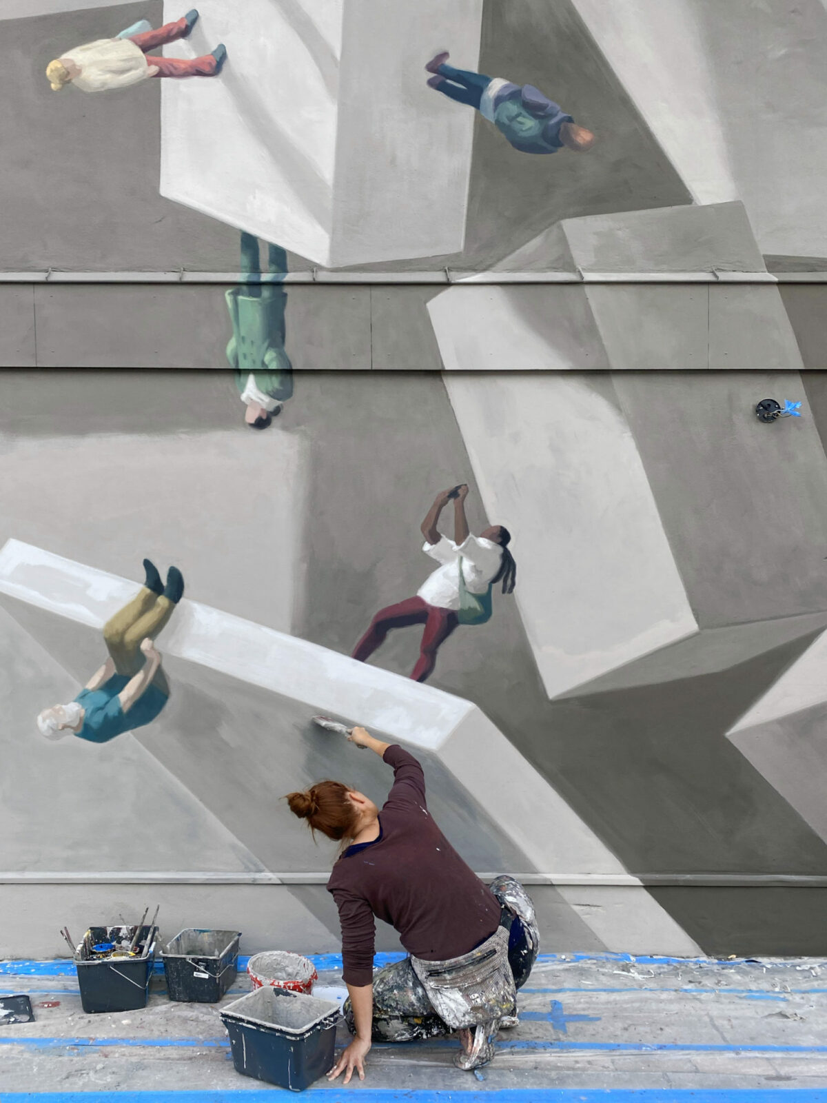 Surreal Murals Of Floating Objects And Distorted Architectural Structures By Cinta Vidal (11)