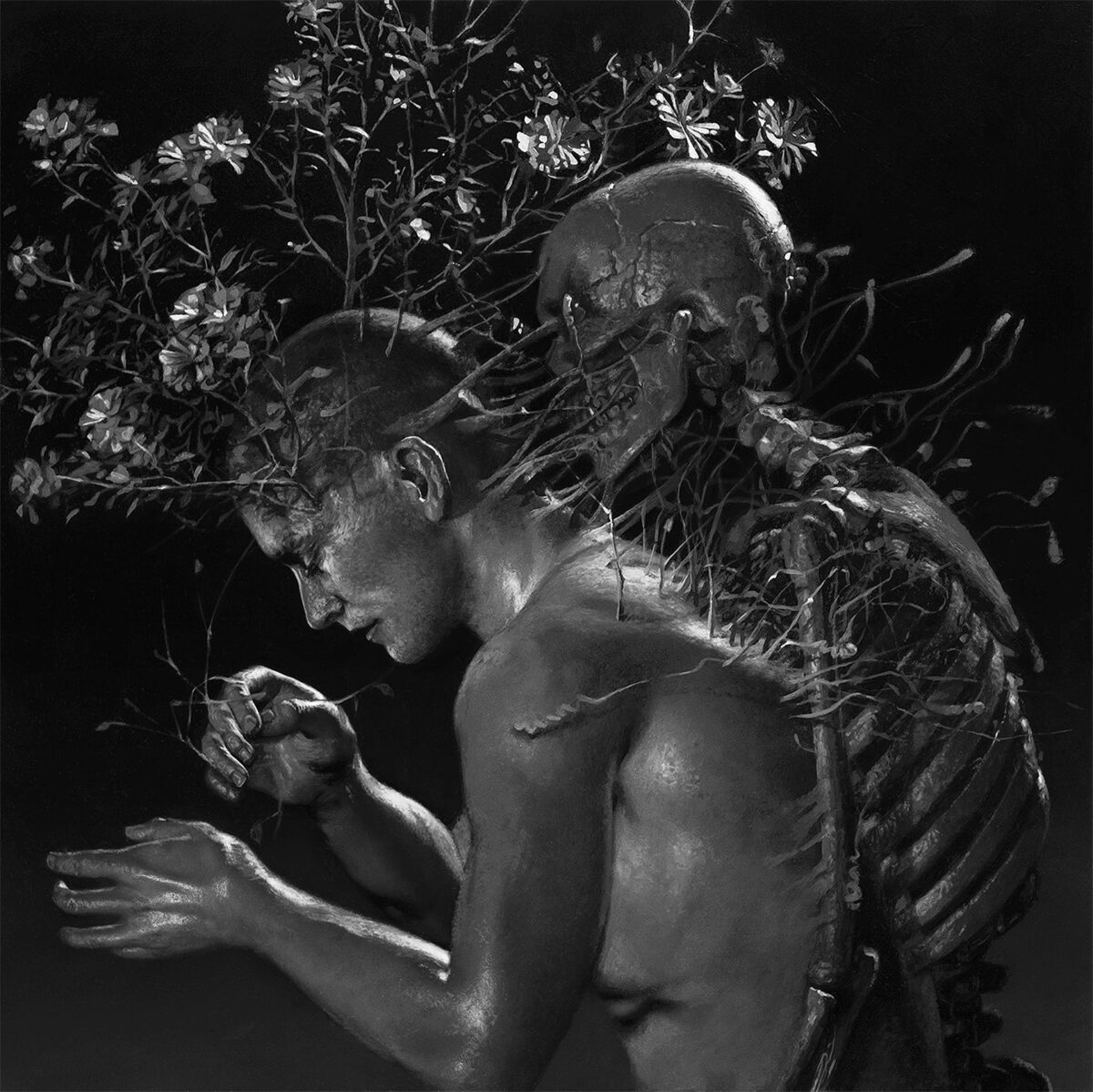 Weave, Surreal Paintings Of Monochromatic Hyper Realistic Figures By Ben Howe (2)