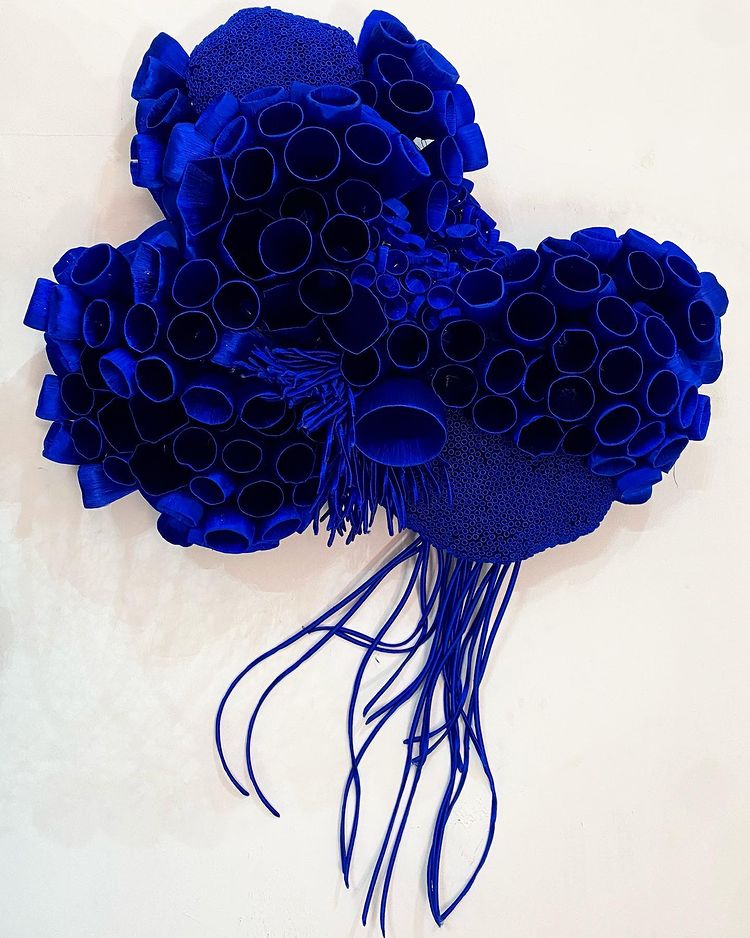 Coral Reefs, Cells, And Human Organs Made Out Of Plastic Bottle Caps And Embroideries By Ghizlane Sahli (2)