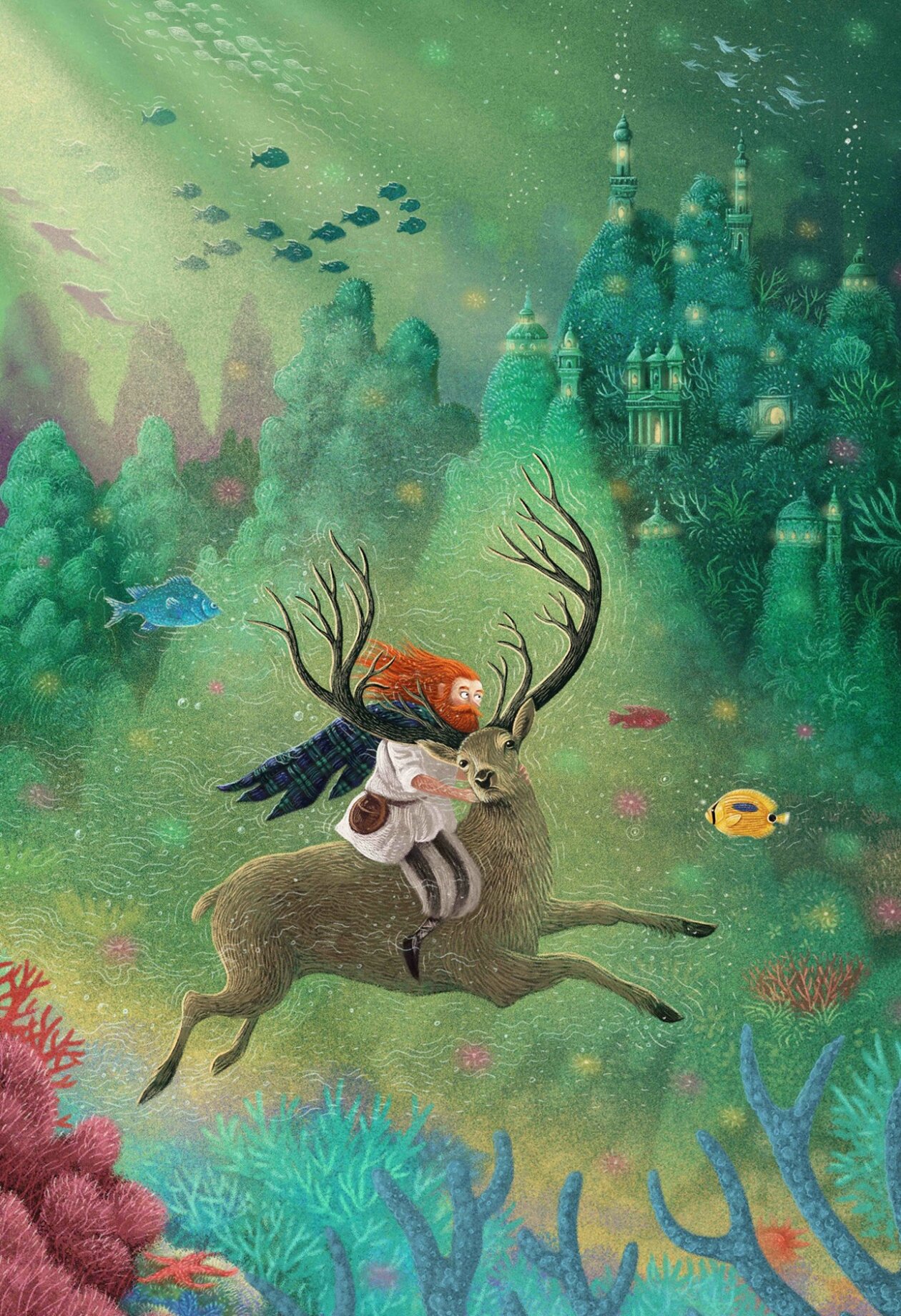 Illustration For Irish Fairy Tales The Return Of Osian - Fascinating Book Illustrations Of Myths And Fairy Tales By Marcin Minor