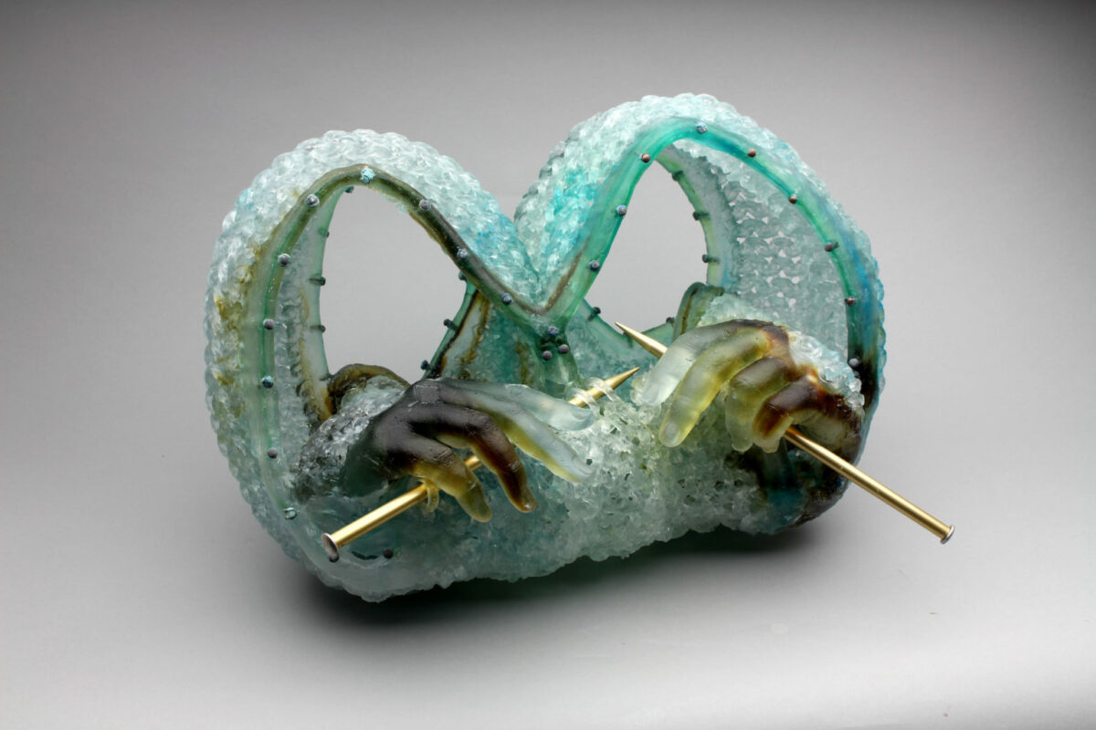 Knitted Glass, Fiber Inspired Sculptures By Carol Milne (1)