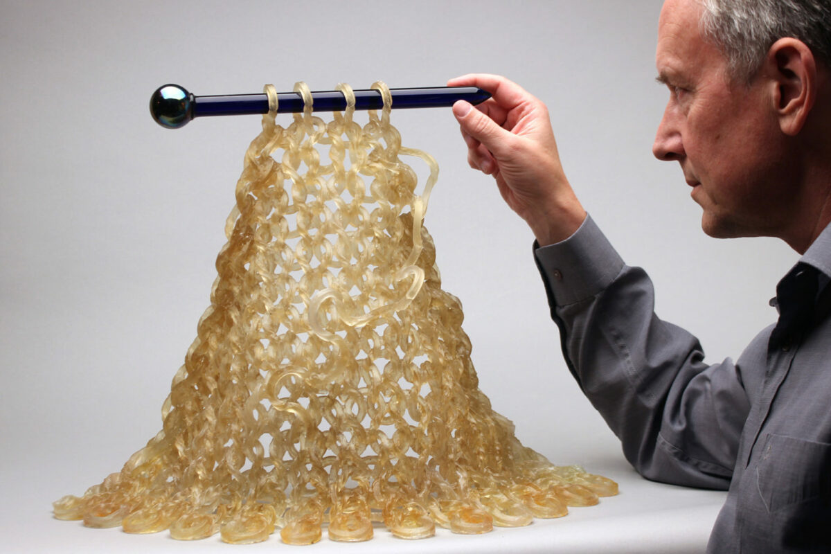 Knitted Glass, Fiber Inspired Sculptures By Carol Milne (22)