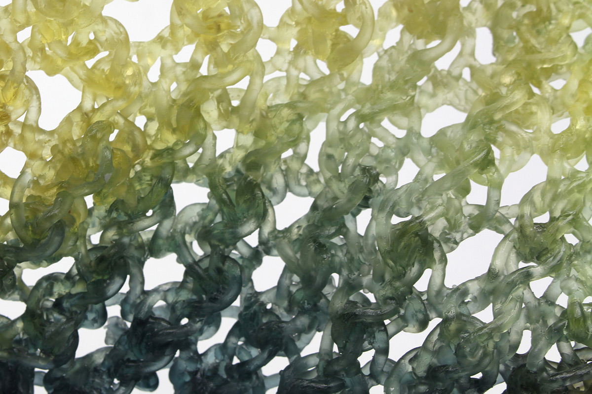 Knitted Glass, Fiber Inspired Sculptures By Carol Milne (8)