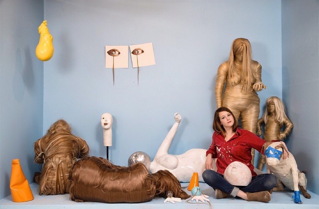 Hair People, Surreal And Poetic Figurative Sculptures By Lauren Carly Shaw (13)