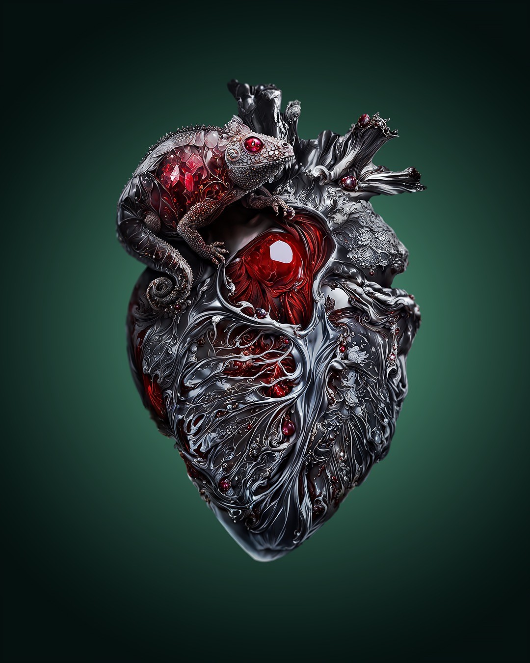 Mesmerizing Ai Generated Hearts By Andrejs Pidjass (17)