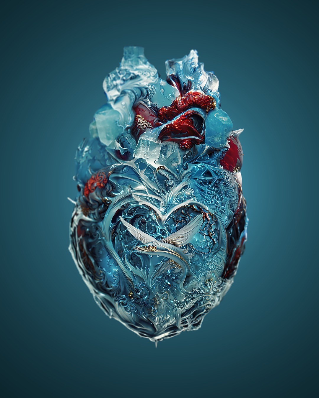 Mesmerizing Ai Generated Hearts By Andrejs Pidjass (2)