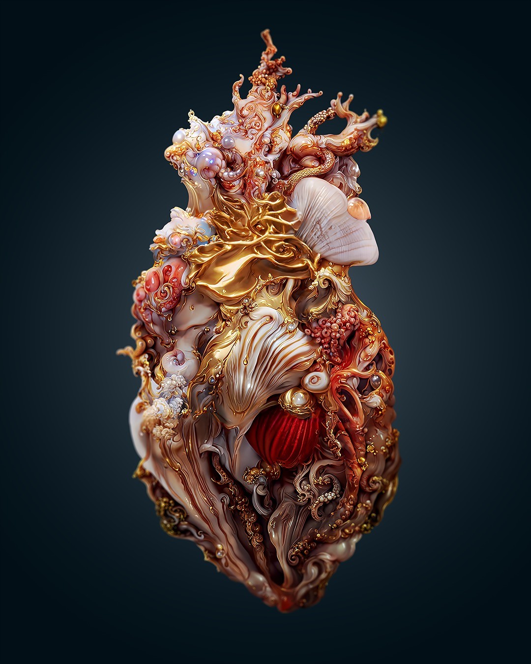 Mesmerizing Ai Generated Hearts By Andrejs Pidjass (6)