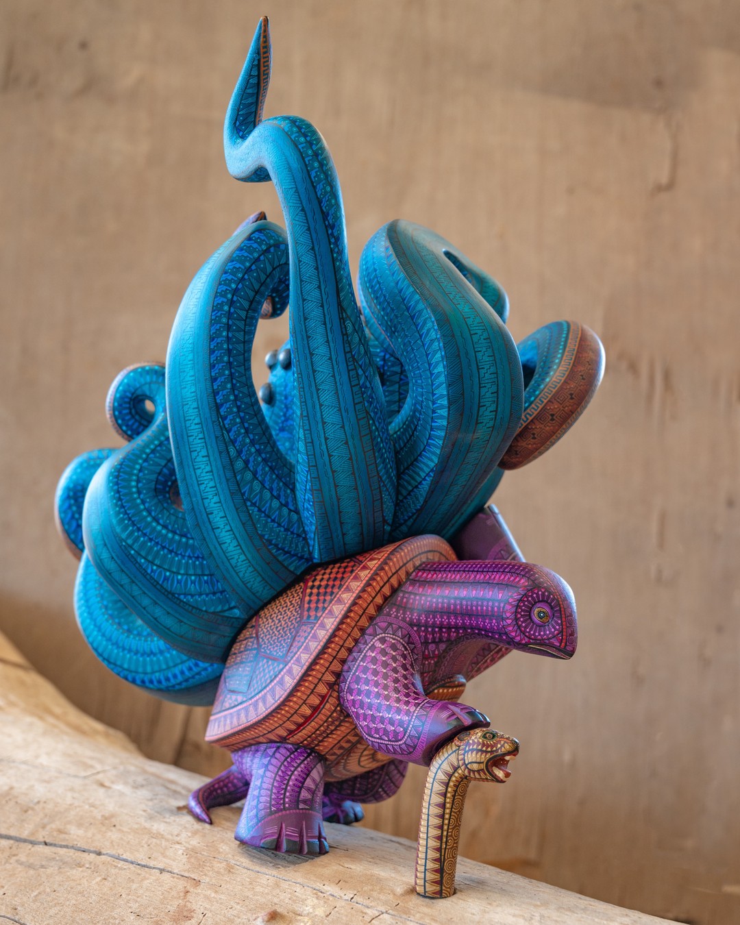 Multicolored Hand Carved Sculptures Inspired By Mexican Folk Art By Jacobo And Maria Angeles (1)