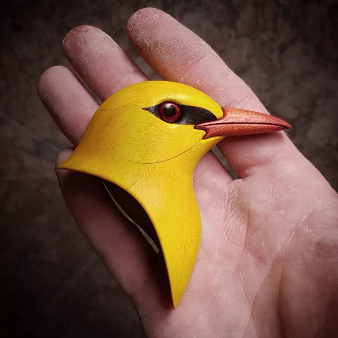 Realistic Wood Sculptures Of Bird Busts And Feathers By T.a.g. Smith (13)