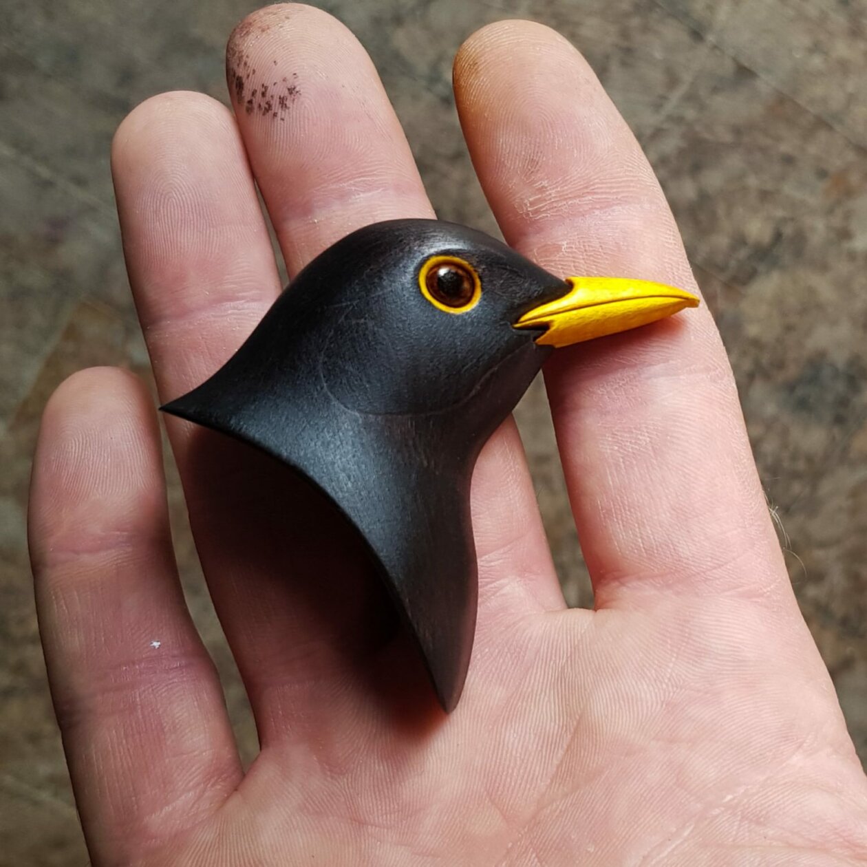 Realistic Wood Sculptures Of Bird Busts And Feathers By T.a.g. Smith (5)