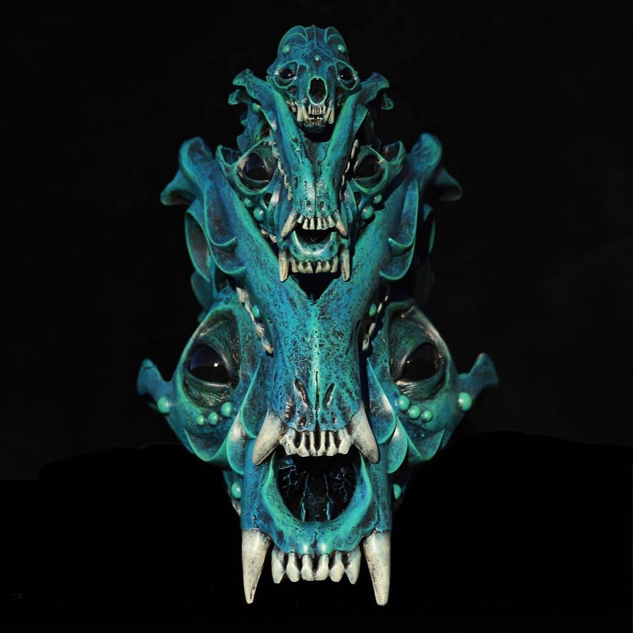 Dark Sculptures Made From Animal Skulls By Chris Haas (22)