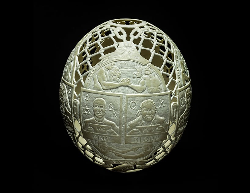 Intricate Carvings On Ostrich Eggs By Gil Batle (7)