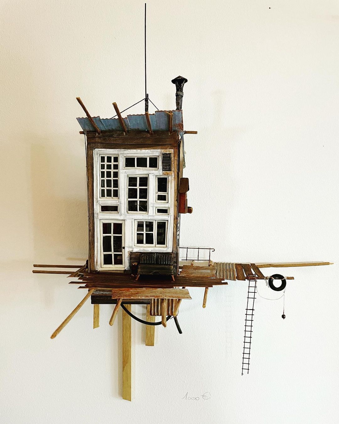 Miniature Ramshackle Cabins By David Mansot (14)