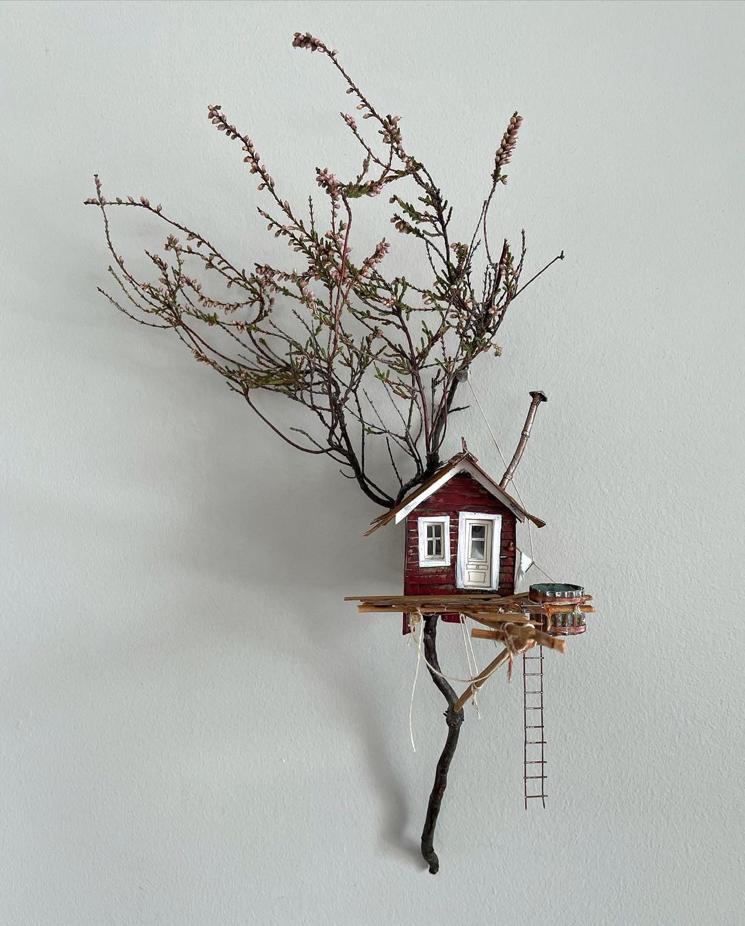 Miniature Ramshackle Cabins By David Mansot (7)