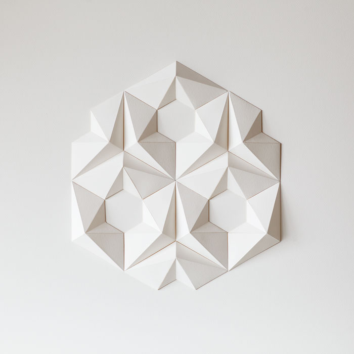 Origami Inspired Geometric Paper Sculptures By Anna Kruhelska (1)