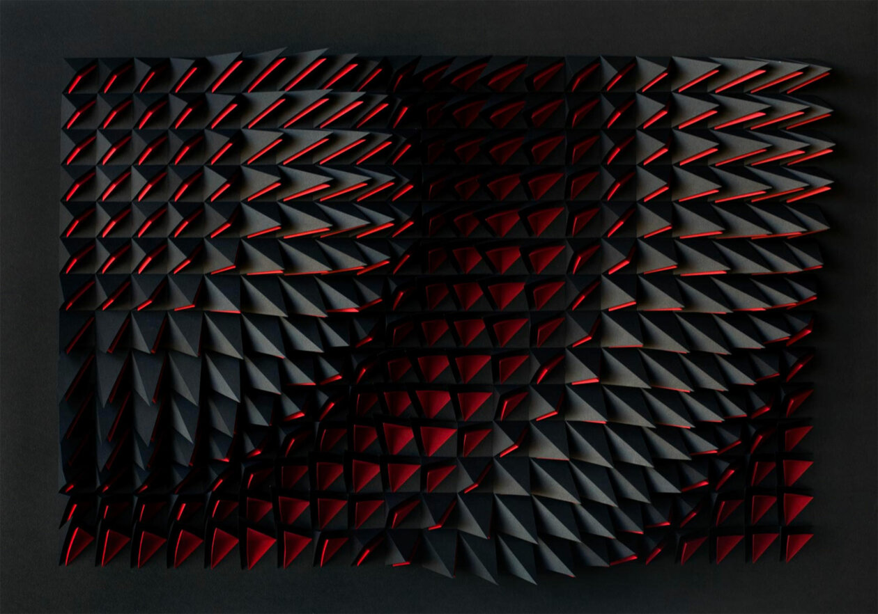 Origami Inspired Geometric Paper Sculptures By Anna Kruhelska (11)