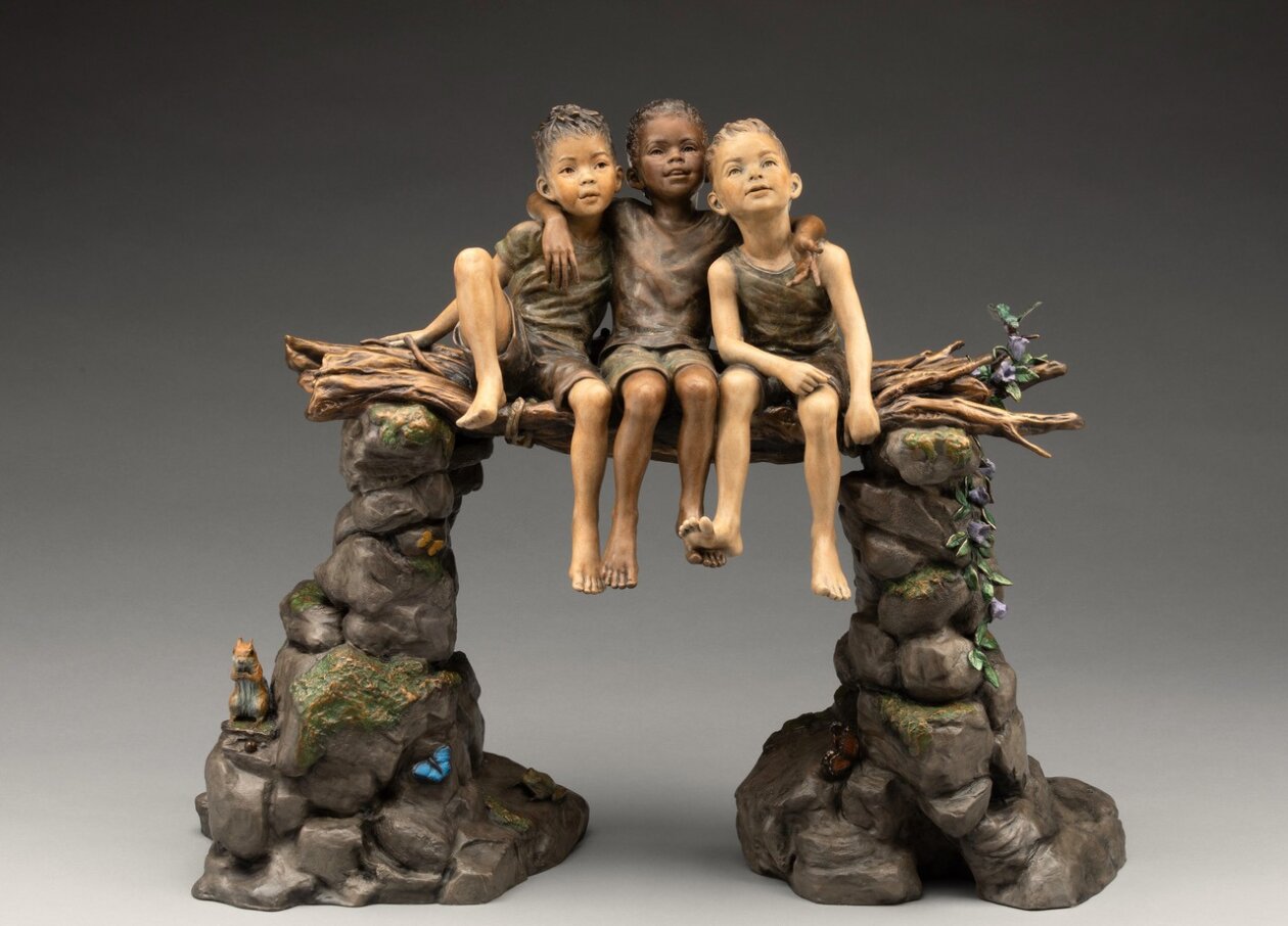 Poetic Figurative Bronze Sculptures By Angela Mia De La Vega (6)