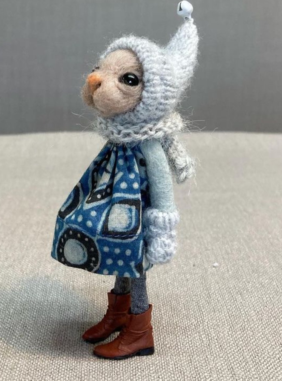 Tales From The Old Thread House, Cute Needle Felted Mice Dolls By Rebecca Wheeler (1)