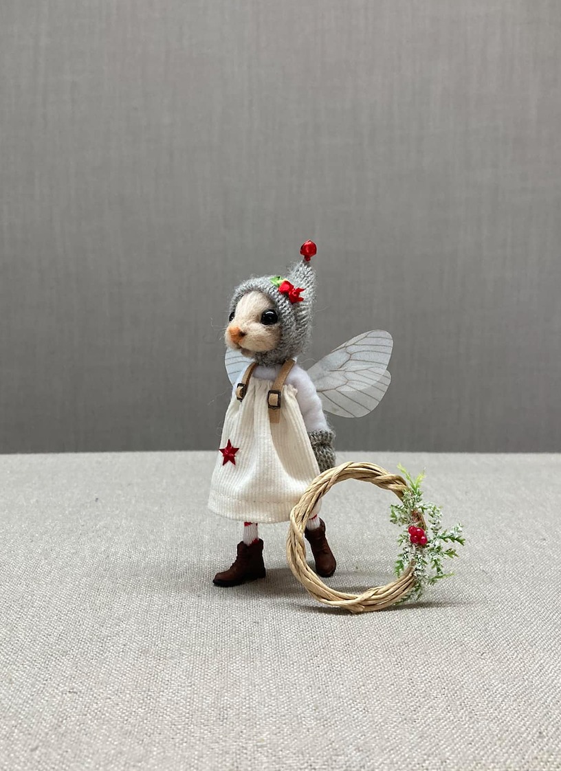 Tales From The Old Thread House, Cute Needle Felted Mice Dolls By Rebecca Wheeler (14)