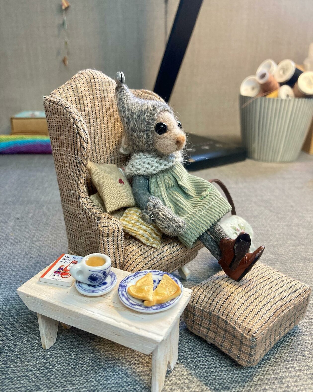 Tales From The Old Thread House, Cute Needle Felted Mice Dolls By Rebecca Wheeler (5)