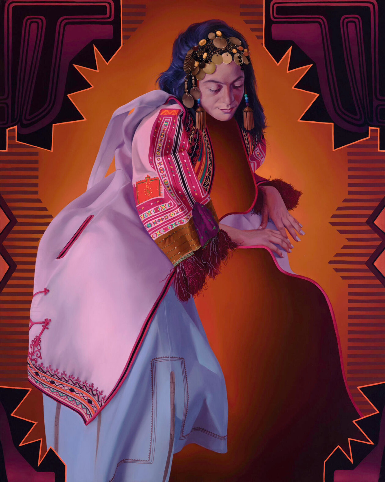 Transitions, Neo Folkloric Portrait Paintings By Simona Ruscheva (2)