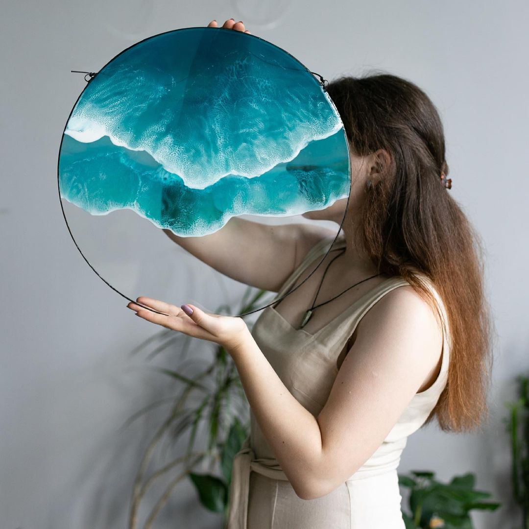 Gorgeous Herbarium In Glass And Resin Sea Frames By Anna Paschenko (14)