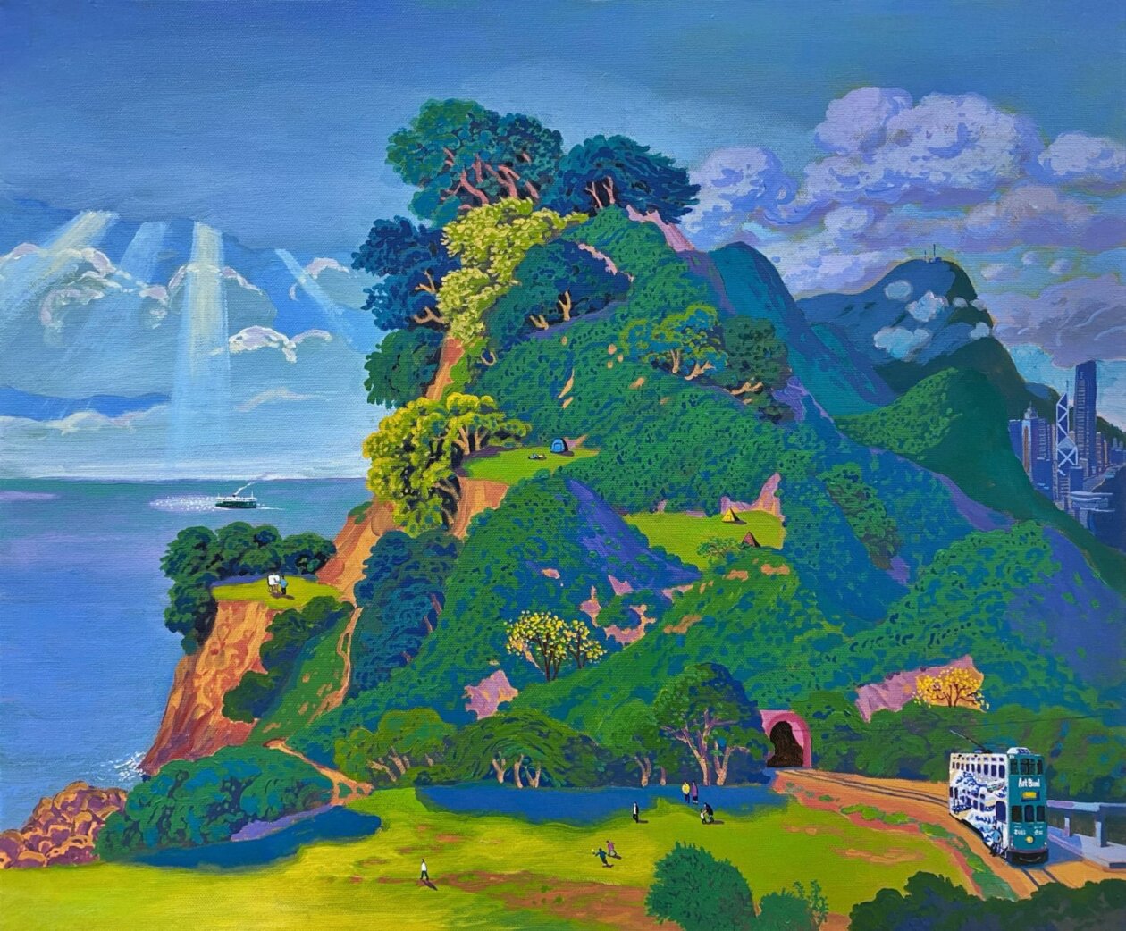 Vivid Saturated Landscape Paintings By Stephen Wong Chun Hei (9)