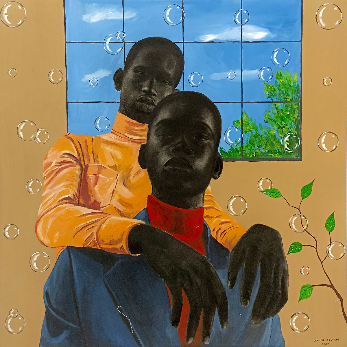 African Society, Figurative Paintings By Olamide Ogunade (1)