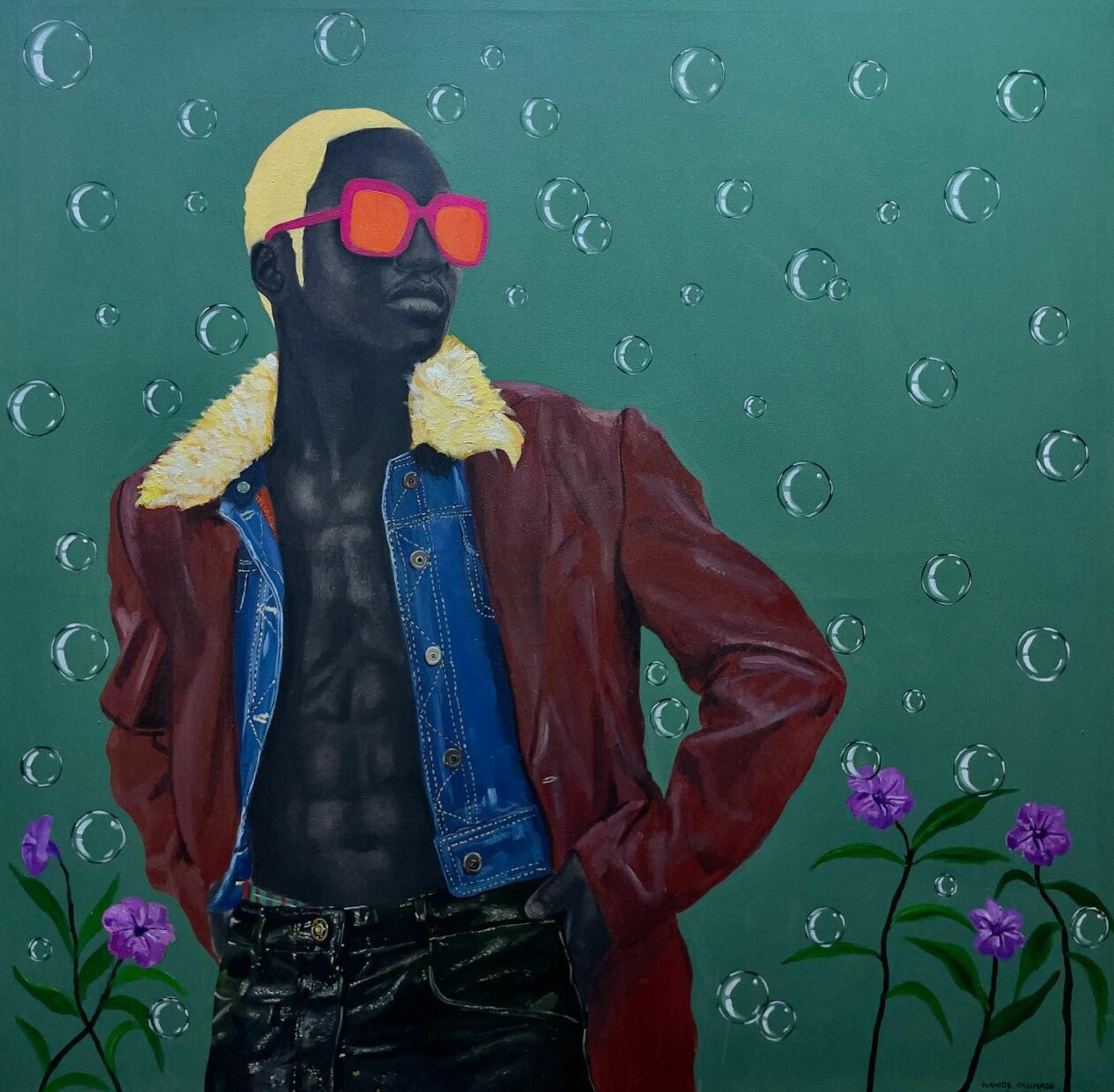 African Society, Figurative Paintings By Olamide Ogunade (14)