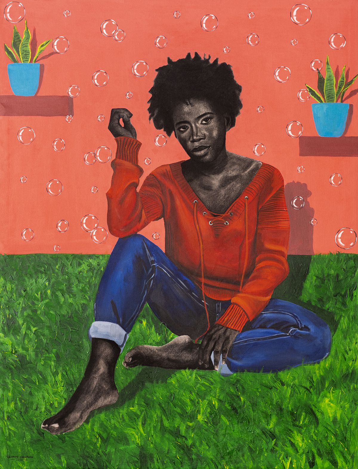 African Society, Figurative Paintings By Olamide Ogunade (6)