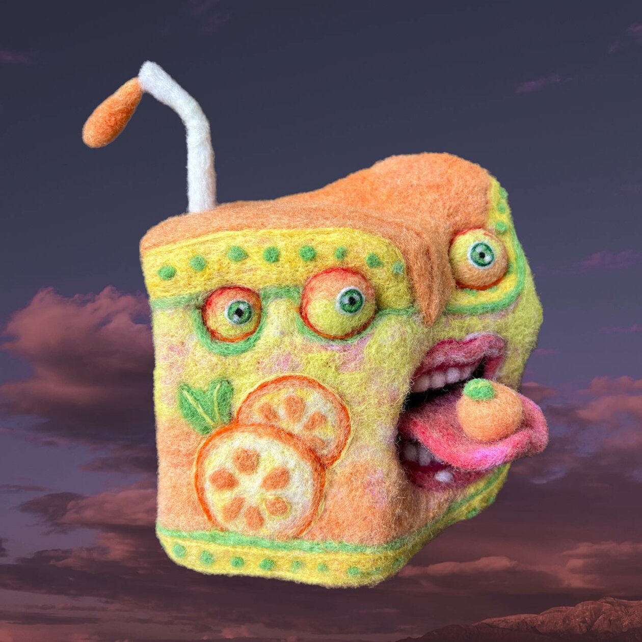 Amusing And Creepy Felt Monsters By Audrey Montoya (12)