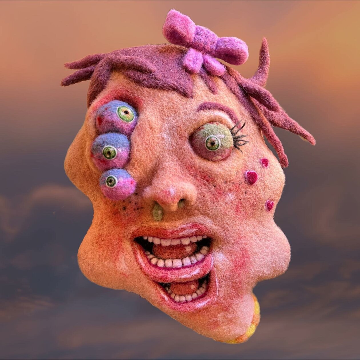 Amusing And Creepy Felt Monsters By Audrey Montoya (13)