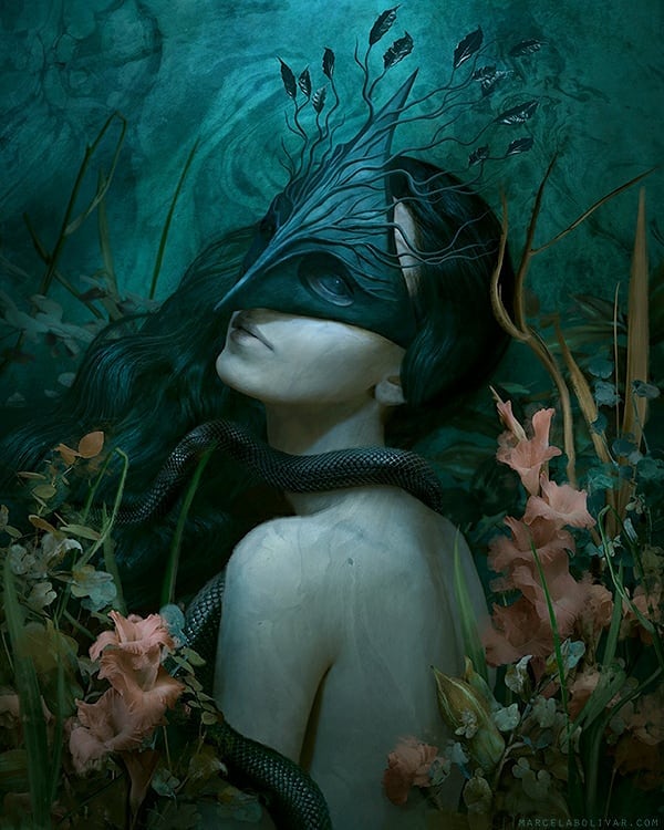 Dark, Lush, And Surreal Digital Paintings By Marcela Bolívar (5)