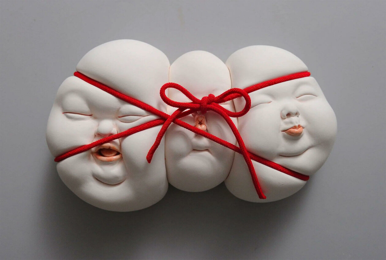 Distorted Baby Faces, Surreal Ceramic Sculptures By Johnson Tsang (17)