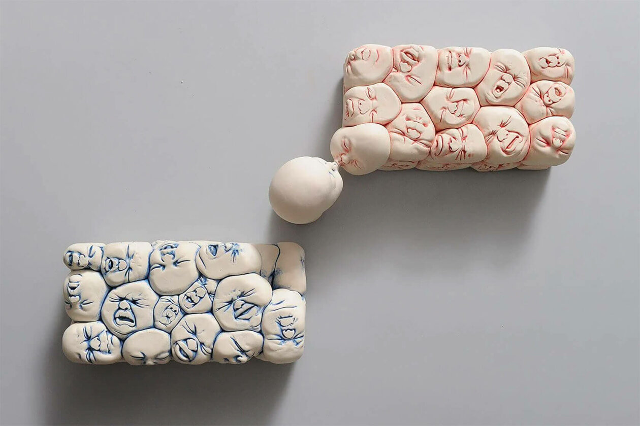 Distorted Baby Faces, Surreal Ceramic Sculptures By Johnson Tsang (23)