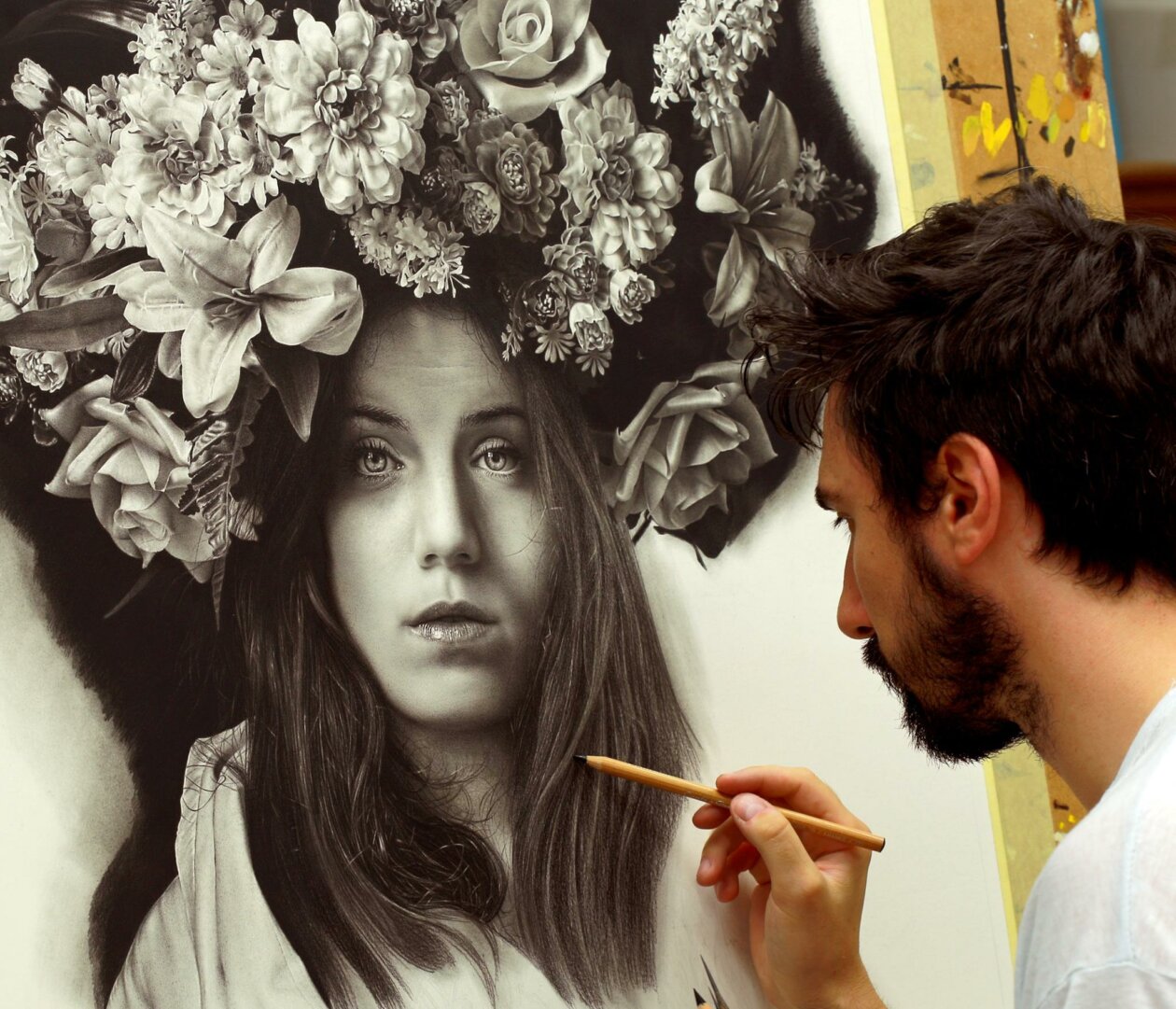 Hyper Realistic Pencil And Charcoal Portraits By Emanuele Dascanio 18
