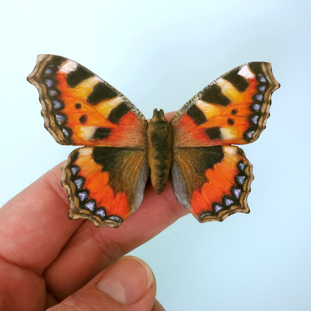 Song Of The Butterfly, Impressively Realistic Butterfly Wood Sculptures By Eyal Holtzman (11)