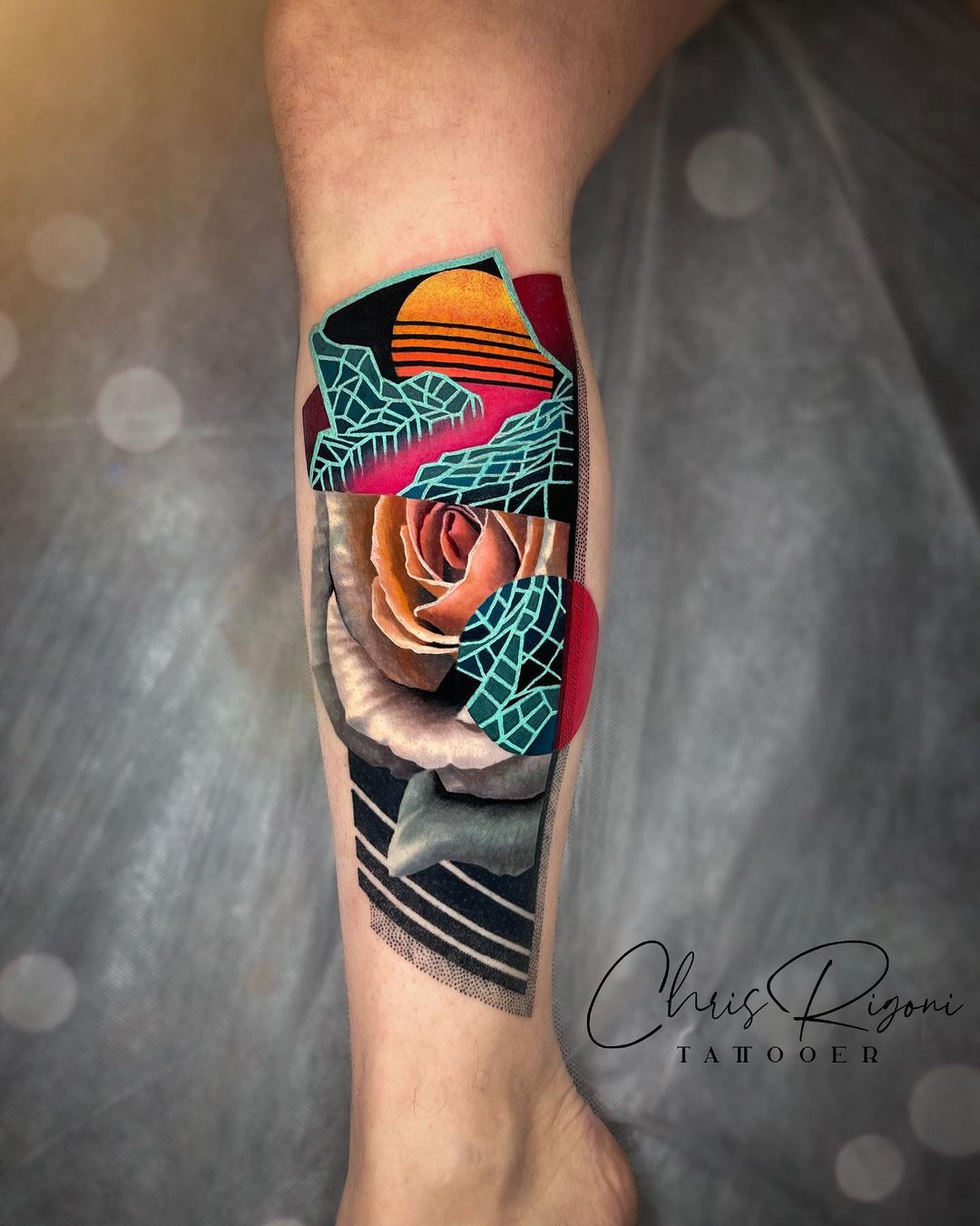 The Exuberant Mixed Style Tattoos Of Chris Rigoni (23)